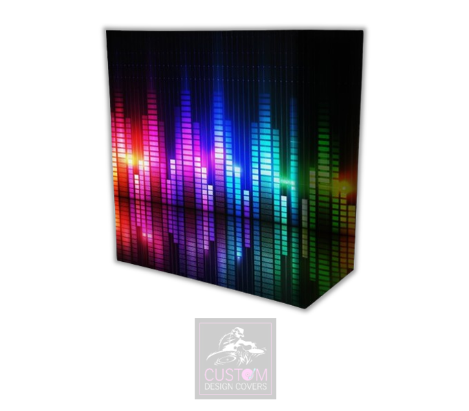 Colourful Equaliser Lycra DJ Booth Covers