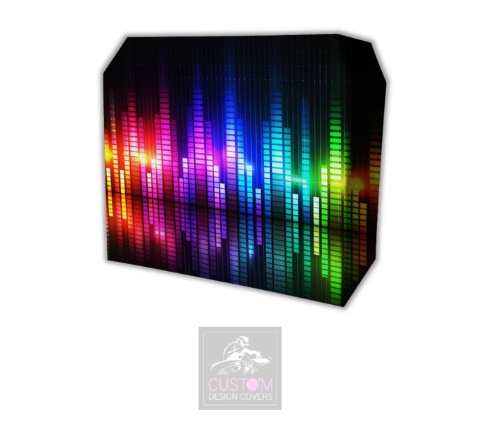 Colourful Equaliser Lycra DJ Booth Covers