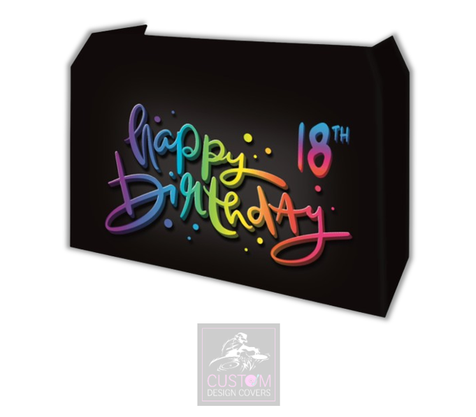 Happy 18th Birthday Lycra DJ Booth Cover