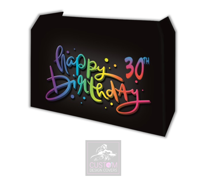 Happy 30th Birthday Lycra DJ Booth Cover
