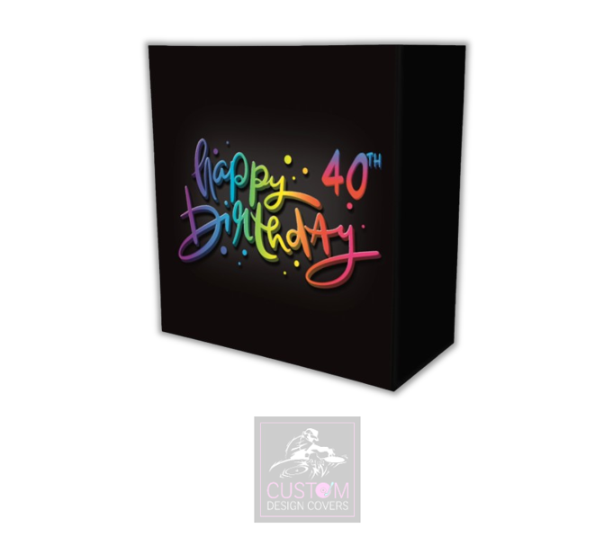 Happy 40th Birthday Lycra DJ Booth Cover