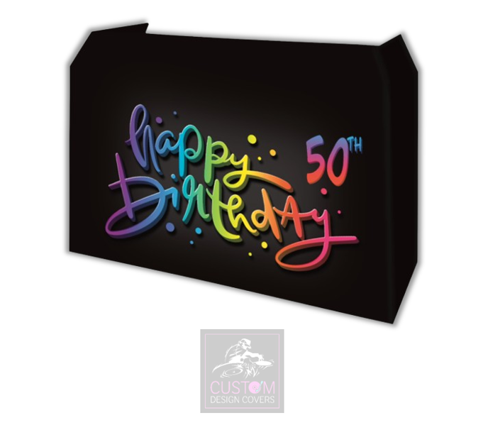 Happy 50th Birthday Lycra DJ Booth Cover