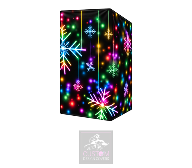 Christmas Snowflakes Lycra DJ Booth Cover