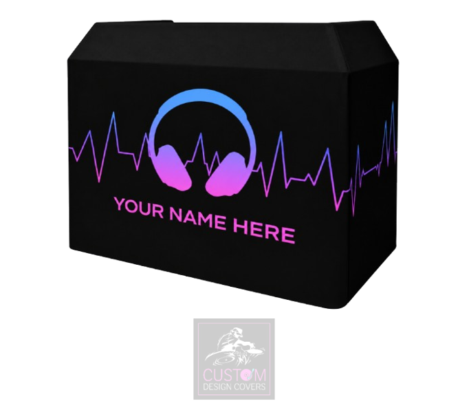 Headphones Custom Lycra DJ Booth Cover