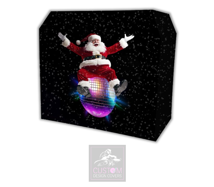 Christmas Disco Lycra DJ Booth Cover