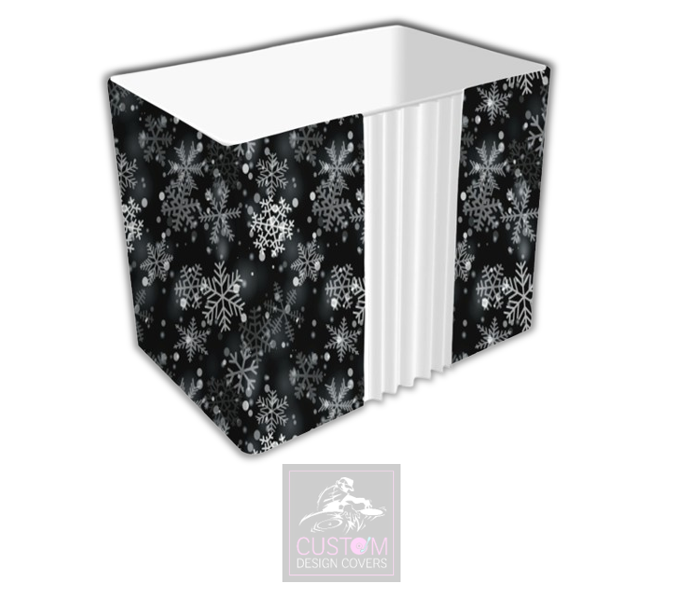 Festive Snowflakes Photobooth Enclosure Cover