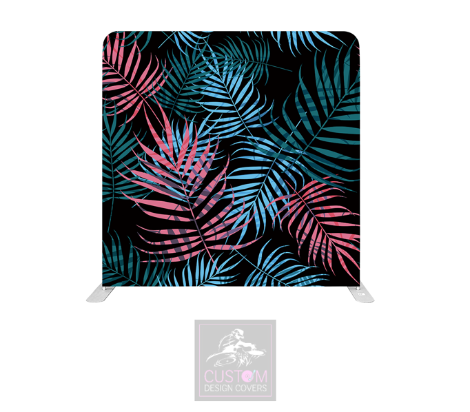Coloured Palms Lycra Pillowcase Backdrop Cover (DOUBLE SIDED)