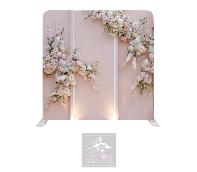Blush Wedding Lycra Pillowcase Backdrop Cover