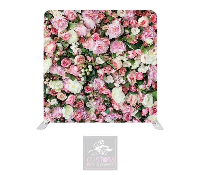 Pink Rose Lycra Pillowcase Backdrop Cover
