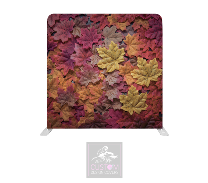 Autumn Leaves Lycra Pillowcase Backdrop Cover (DOUBLE SIDED)