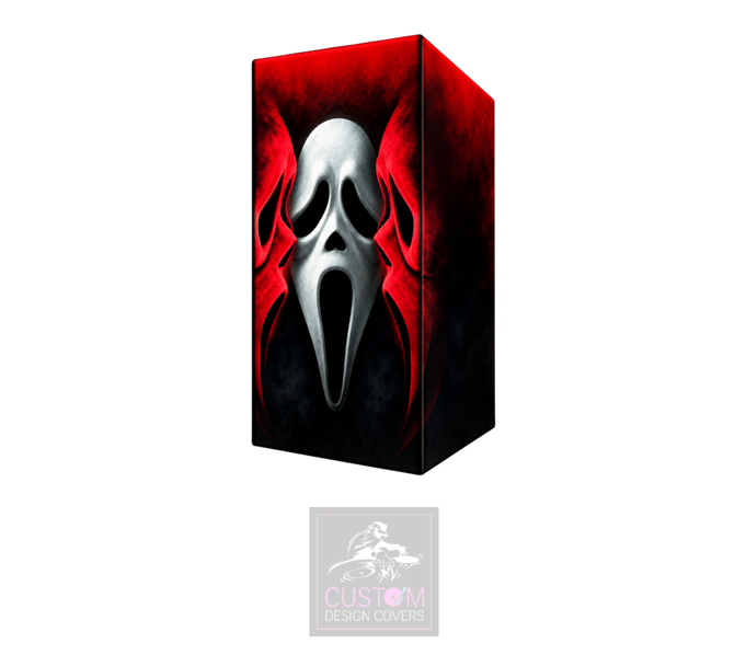 Halloween Ghost Face Lycra DJ Booth Cover