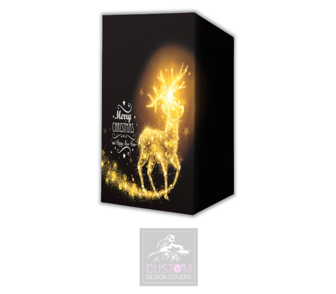 Christmas Reindeer *Gold* Lycra DJ Booth Cover