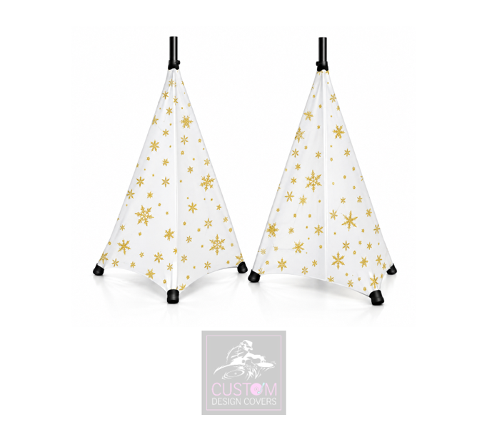 White Christmas *Gold* Lycra DJ Covers (PACKAGE BUNDLE)