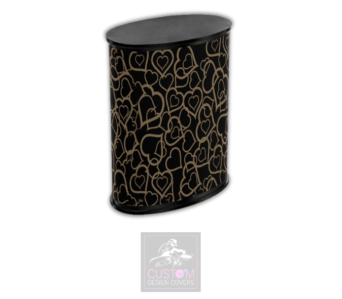 Gold Hearts Pop Up Counter Cover