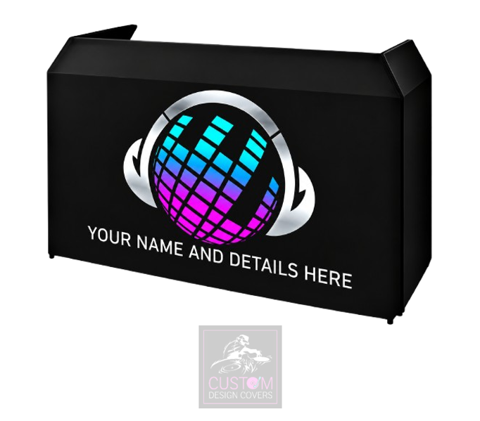 Good Vibes Custom Lycra DJ Booth Cover