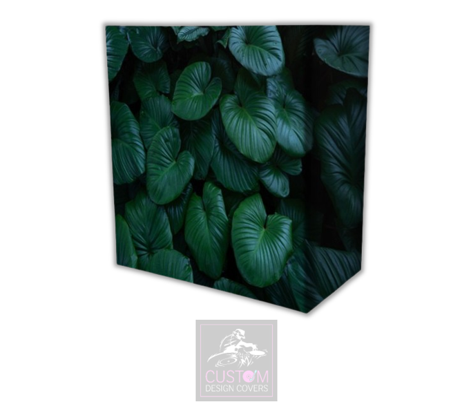 Green Leaves Lycra DJ Booth Covers