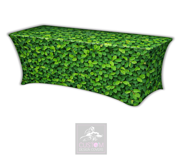 Green Leaves-Lycra Table Cover