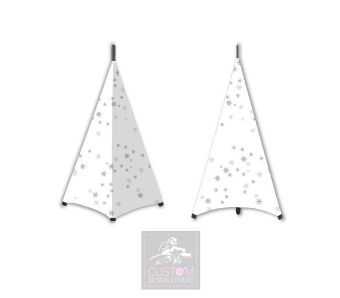White Christmas *Grey* Stand Lycra Covers