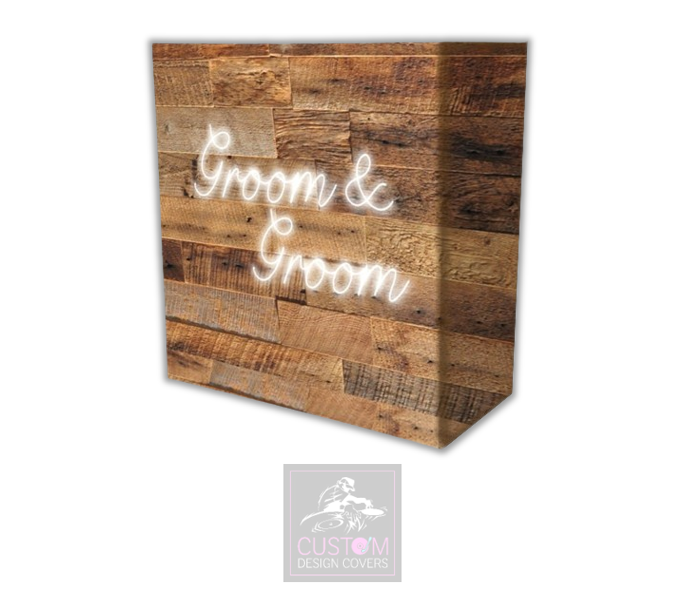 Groom & Groom Rustic Lycra DJ Booth Covers