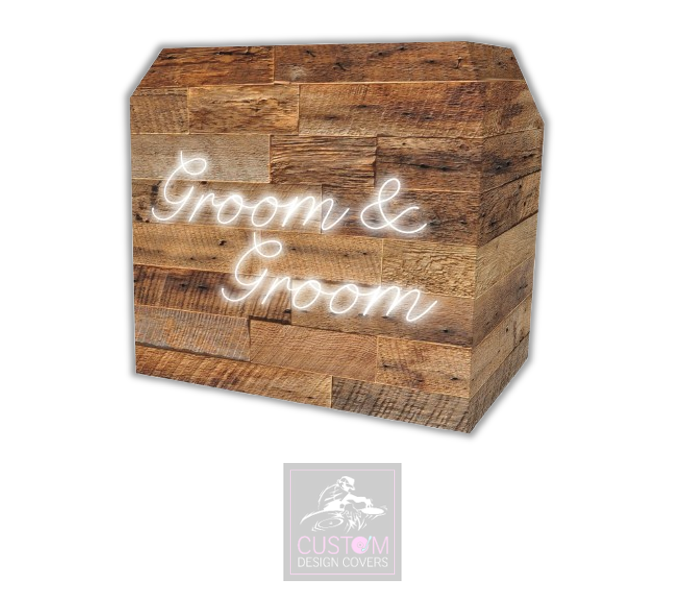 Groom & Groom Rustic Lycra DJ Booth Covers