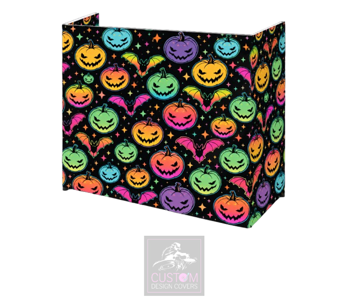 Halloween Pumpkin and Bats Lycra DJ Covers (PACKAGE BUNDLE)