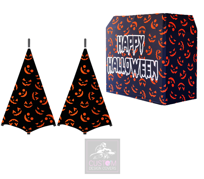 Pumpkin Happy Halloween Lycra DJ Covers (PACKAGE BUNDLE)