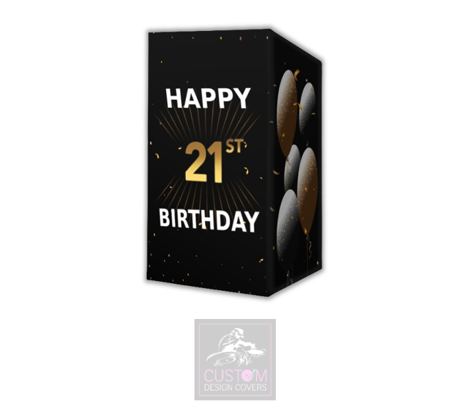 Happy 21st Birthday Lycra DJ Booth Cover