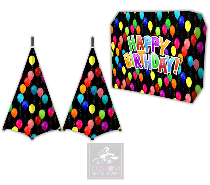 Happy Birthday Lycra DJ Booth Cover (PACKAGE BUNDLE)