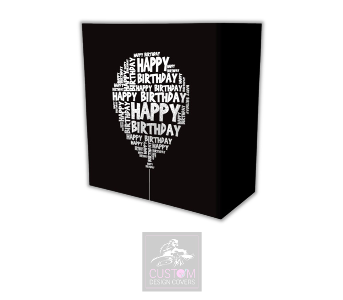 Happy Birthday Balloon Lycra DJ Booth Cover