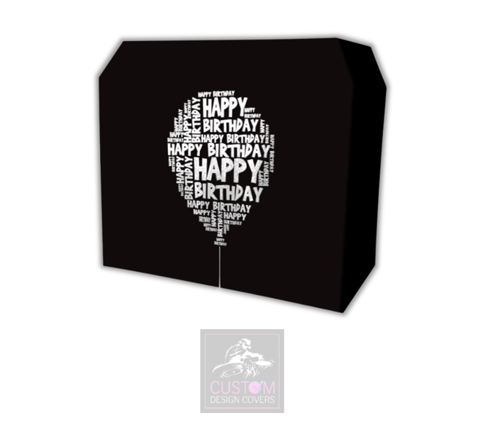 Happy Birthday Balloon Lycra DJ Booth Cover