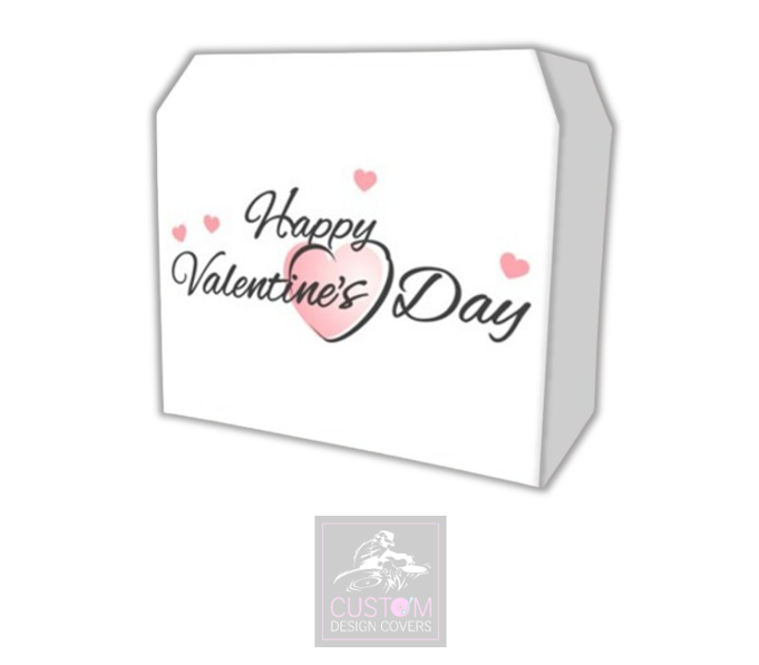 Happy Valentines Day Lycra DJ Booth Cover