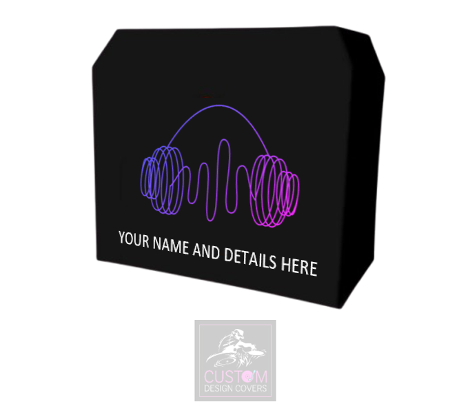Headphones Custom Lycra DJ Booth Cover