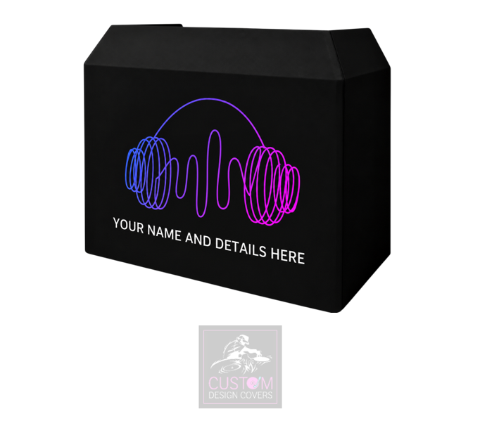 Headphones Custom Lycra DJ Booth Cover