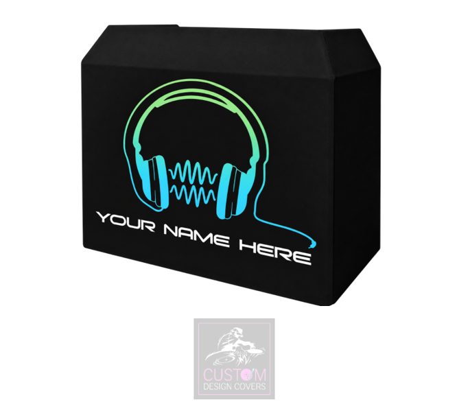 Headphones Custom Lycra DJ Booth Cover