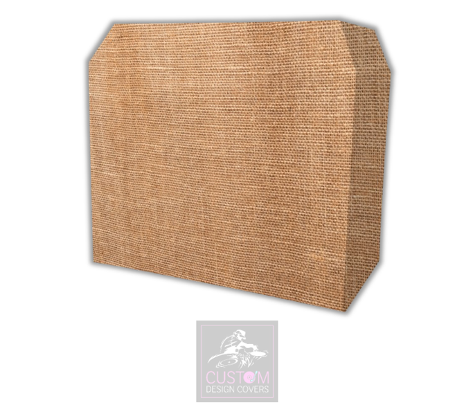Hessian Effect Lycra DJ Booth Cover