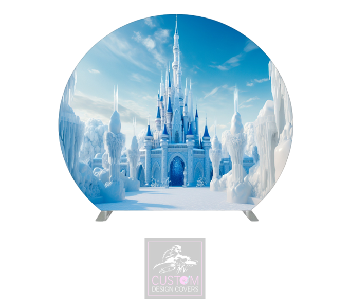 Castle Half Circle Pillowcase Backdrop Cover