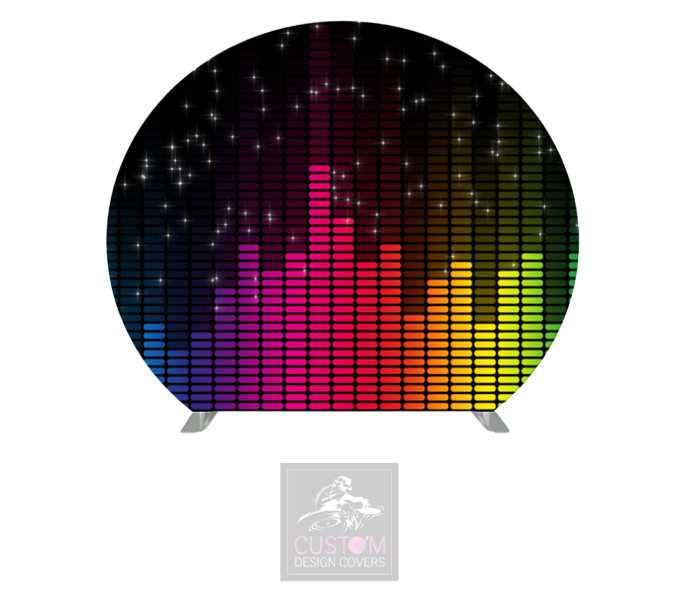The Equalizer Half Circle Pillowcase Backdrop Cover (DOUBLE SIDED)