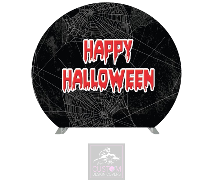 Happy Halloween Half Circle Pillowcase Backdrop Cover (DOUBLE SIDED)