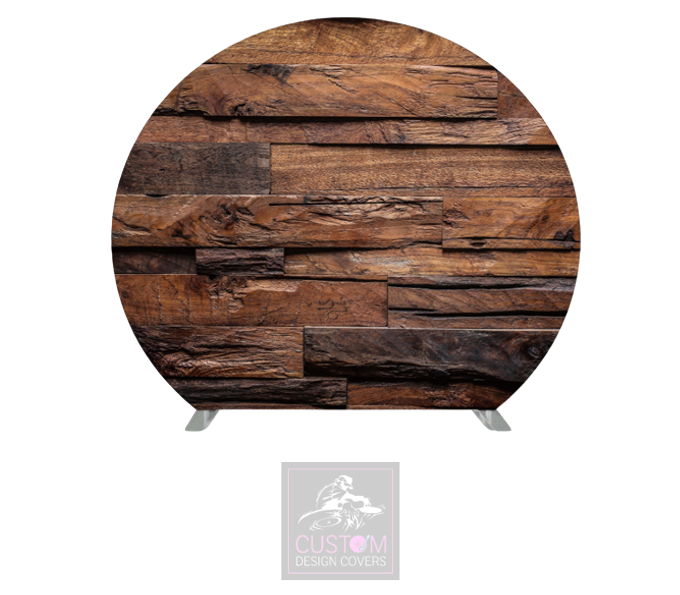 Rustic Half Circle Pillowcase Backdrop Cover (DOUBLE SIDED)