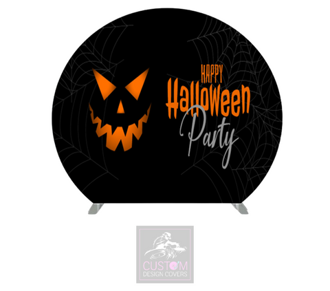 Happy Halloween Party Half Circle Backdrop Cover (DOUBLE SIDED)