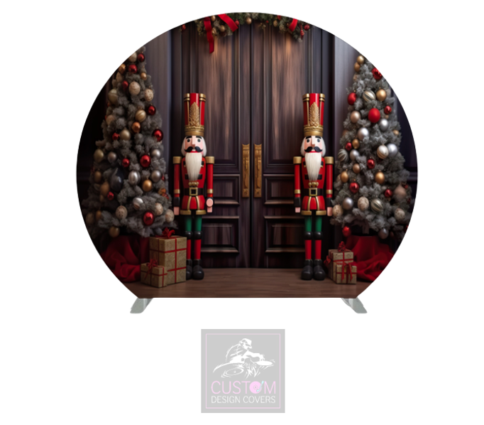 Nutcracker Half Circle Pillowcase Backdrop Cover (DOUBLE SIDED)