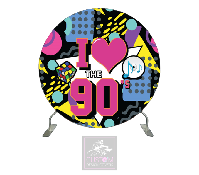 90’s Full Circle Pillowcase Backdrop Cover