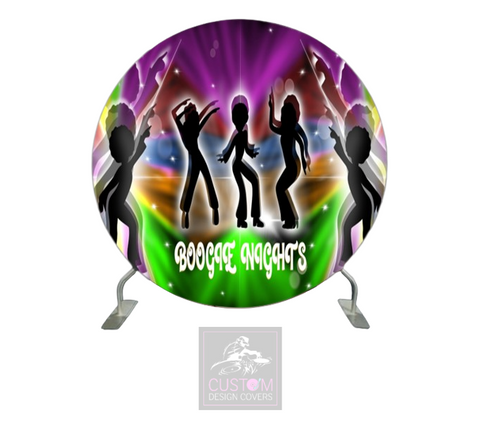Boogie Nights Full Circle Backdrop Cover (DOUBLE SIDED)
