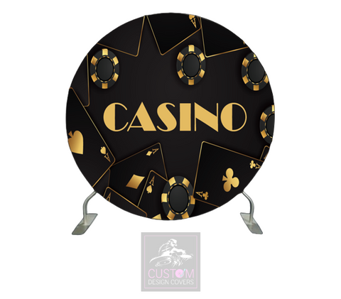 Casino Full Circle Backdrop Cover (DOUBLE SIDED)