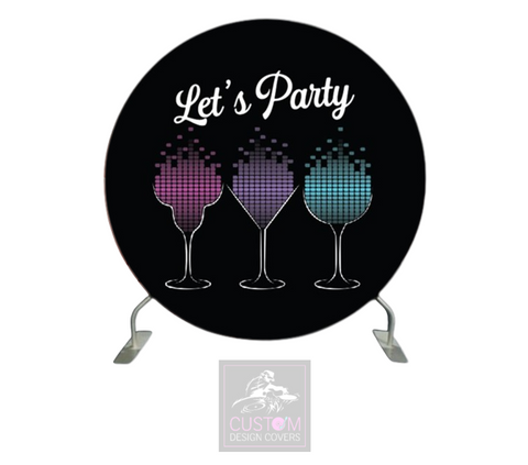 Let’s Party Full Circle Backdrop Cover (DOUBLE SIDED)
