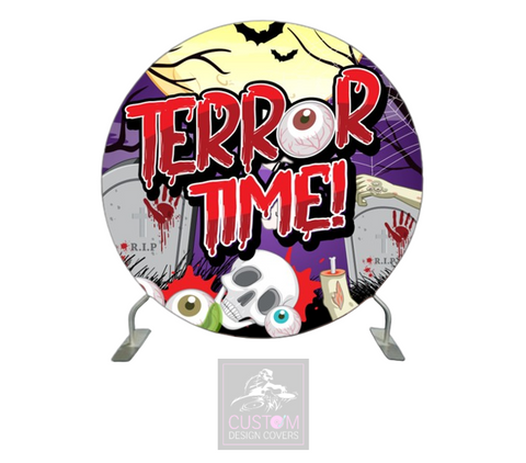 Terror Time Full Circle Backdrop Cover (DOUBLE SIDED)