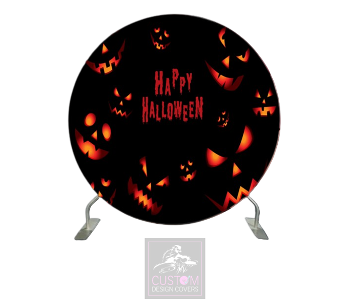 Happy Halloween Full Circle Pillowcase Backdrop Cover