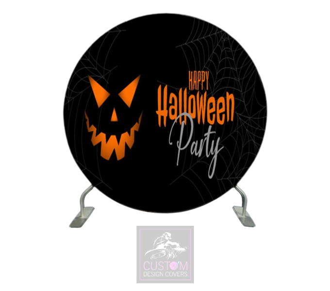 Happy Halloween Party Full Circle Pillowcase Backdrop Cover (DOUBLE SIDED)