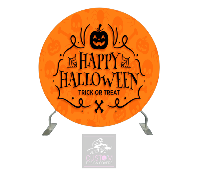 Happy Halloween Full Circle Pillowcase Backdrop Cover (DOUBLE SIDED)