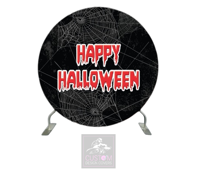 Happy Halloween Full Circle Pillowcase Backdrop Cover